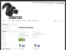 Tablet Screenshot of hempies.com